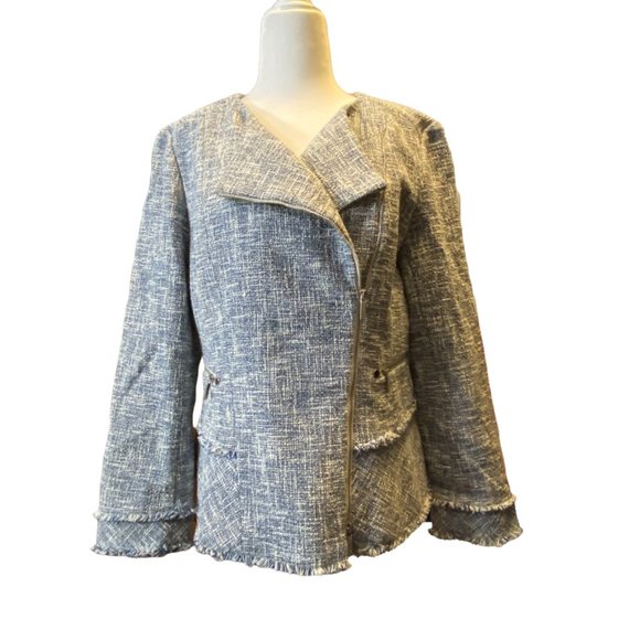 Lafayette 148 New York Asymmetrical Tweed Size 6 - Picture 4 of 15